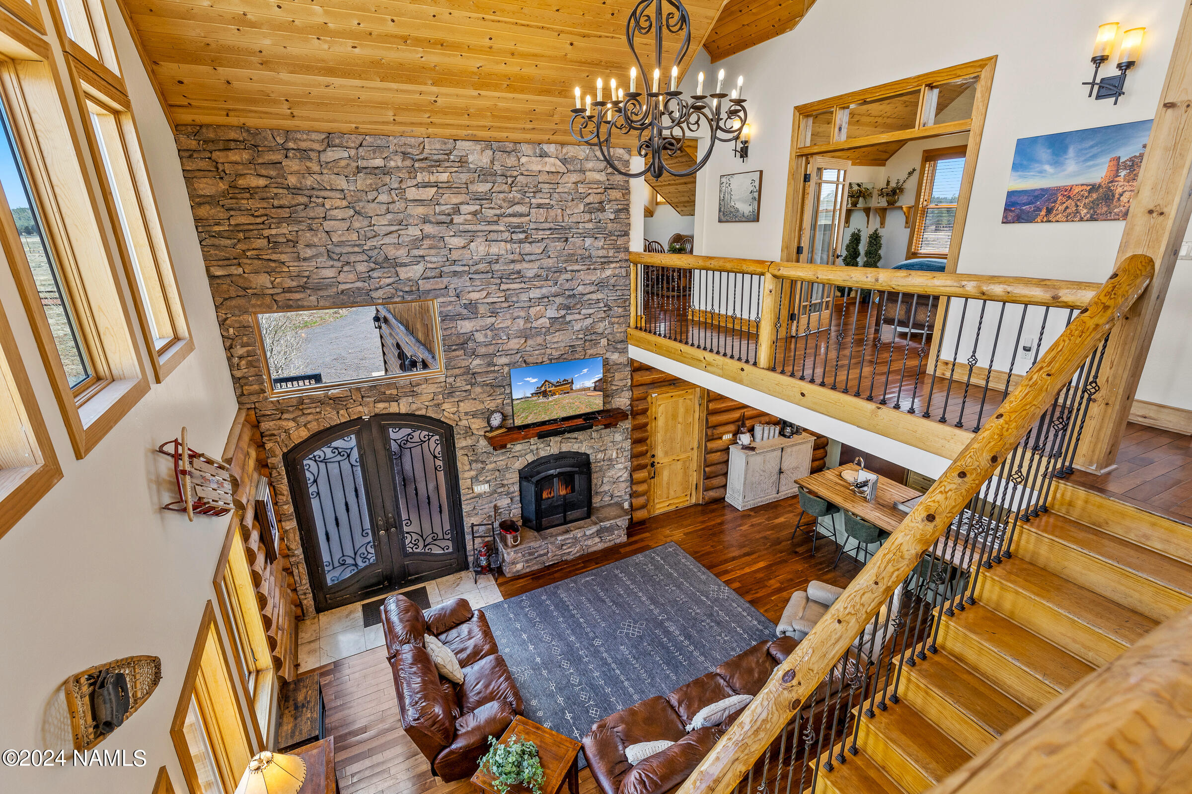 3130 North Spring Valley Road Parks, AZ 86018 - Photo 26 of 48 a view of a balcony with furniture