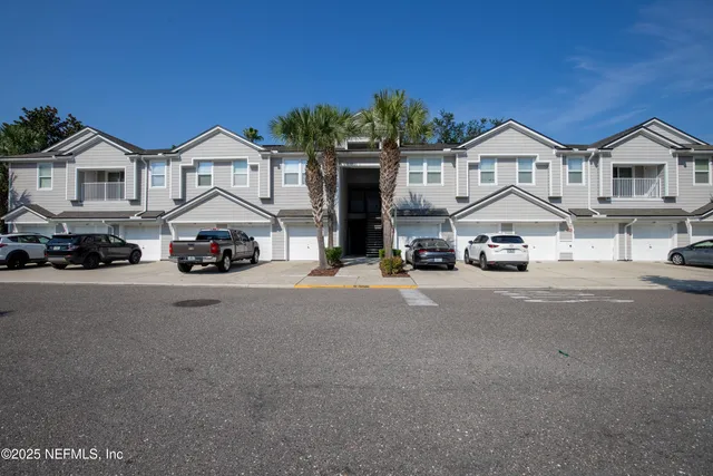 a car parked in front of a house