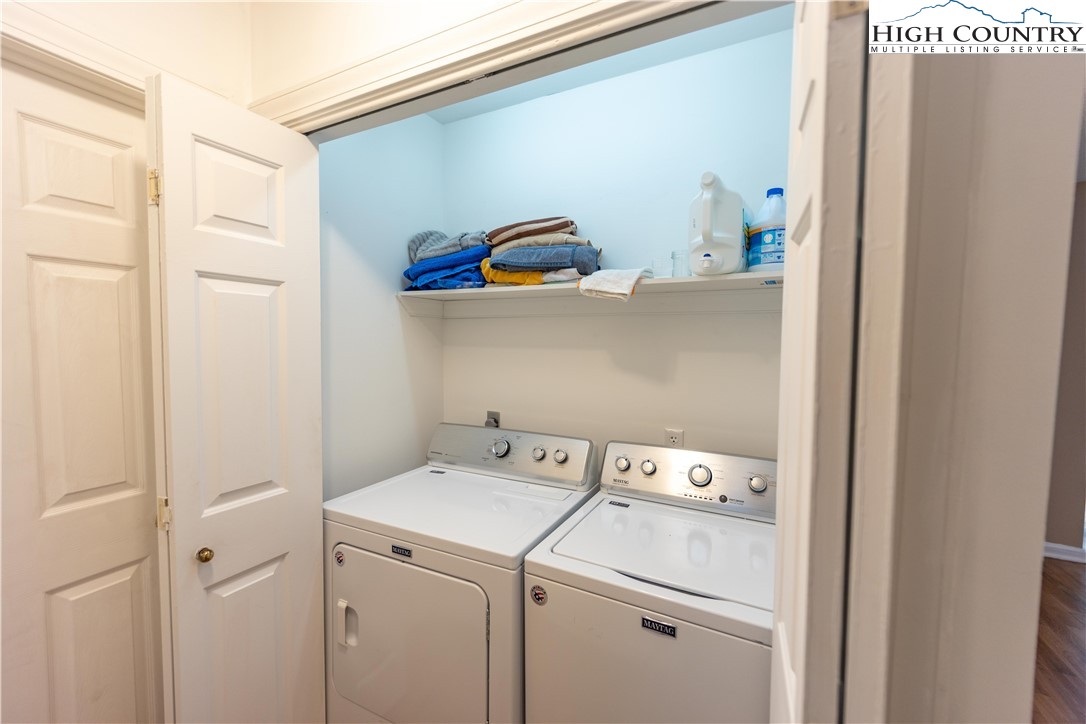 346 Clear View Ridge Crumpler, NC 28617 - Photo 29 of 41 a utility room with dryer and washer