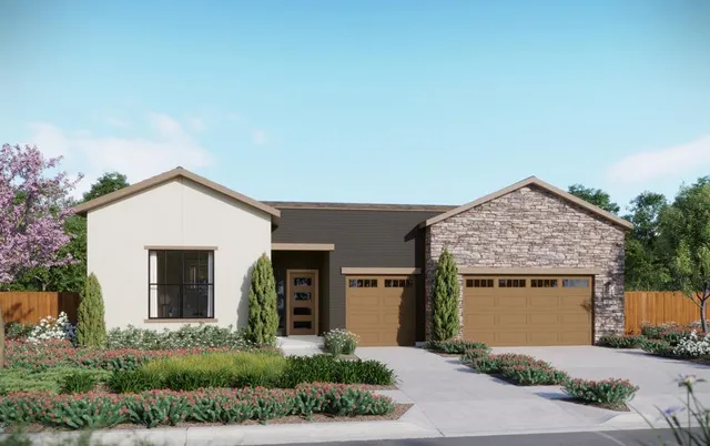 front view of a house with yard