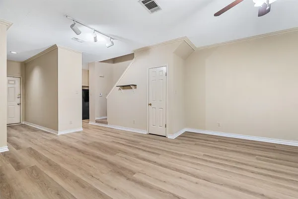wooden floor in an empty room