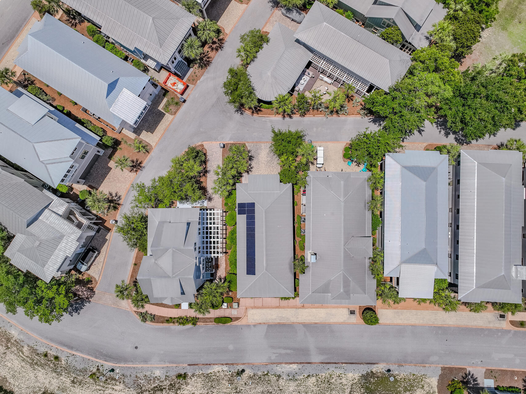 47 Cypress Walk Santa Rosa Beach, FL 32459 - Photo 39 of 46 an aerial view of a house with a yard and potted plants