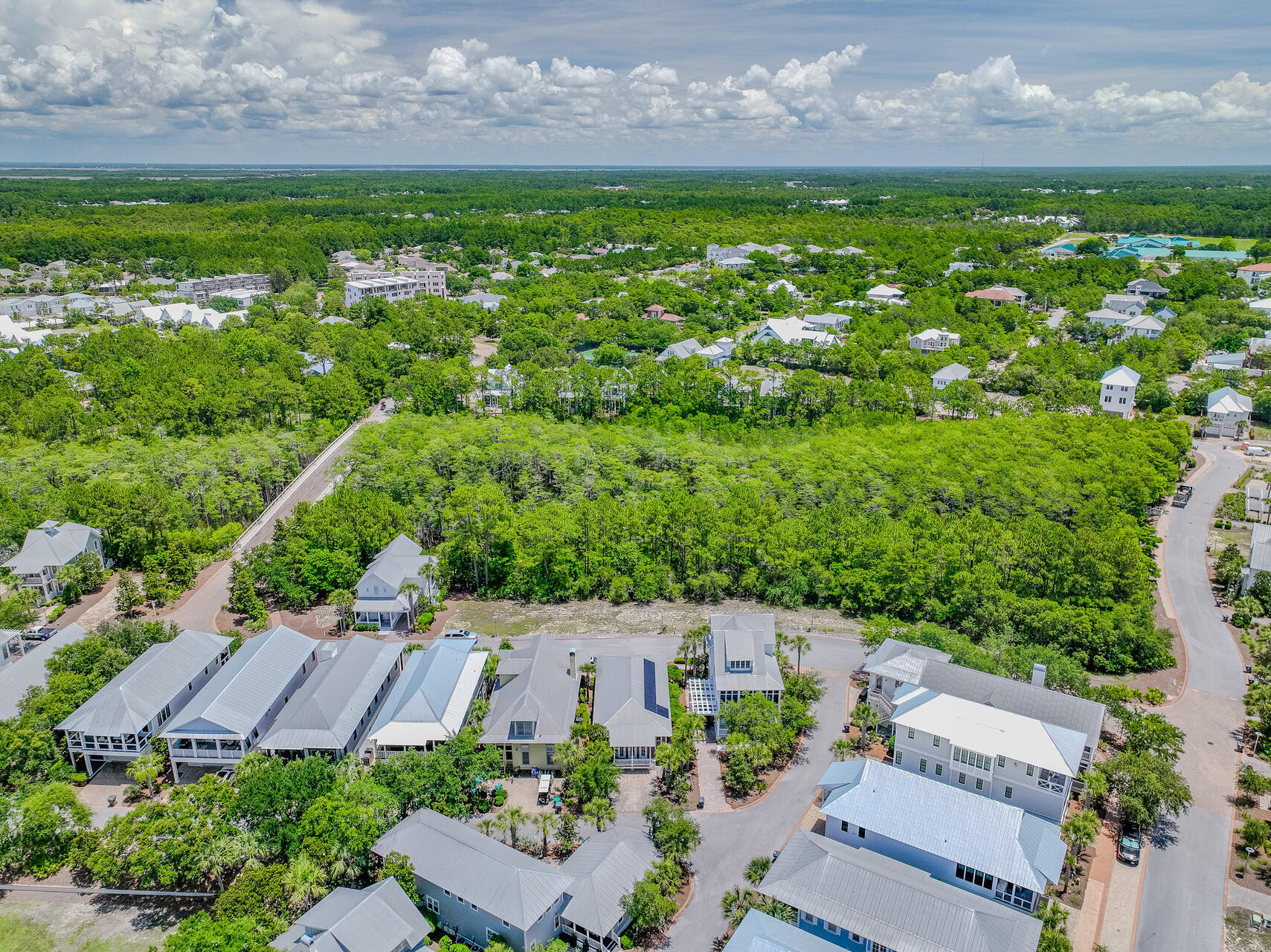 47 Cypress Walk Santa Rosa Beach, FL 32459 - Photo 40 of 46 an aerial view of a house with a garden and outdoor space