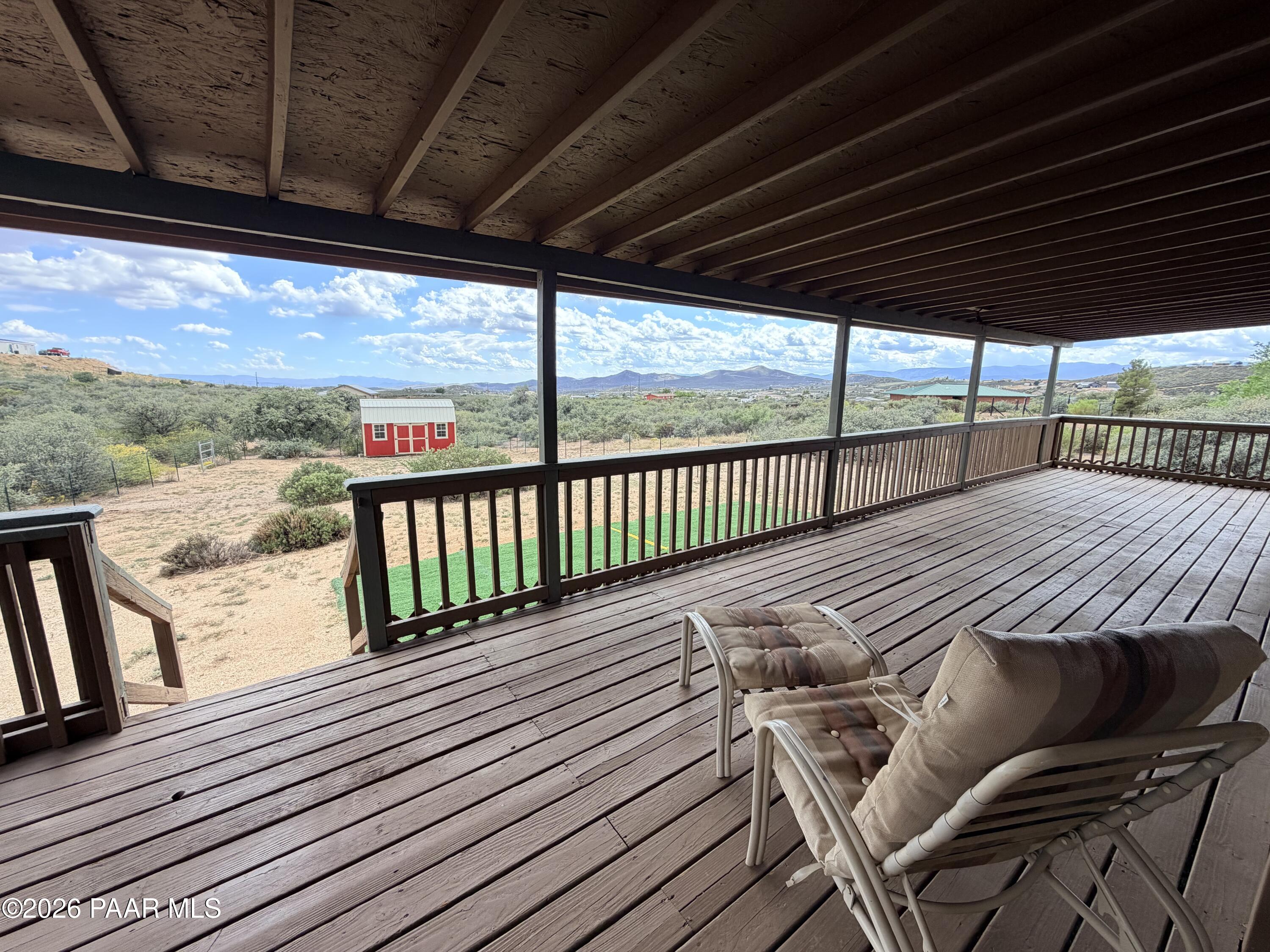1675 Ark Landing, Unit 8 Dewey, AZ 86327 - Photo 6 of 35 Front Deck with Shed Views