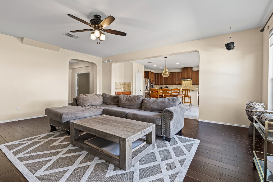 920 Autumn Sage Way Pflugerville, TX 78660 - Photo 12 of 30 a living room with furniture and wooden floor