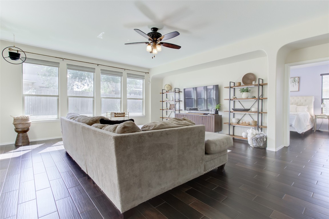 920 Autumn Sage Way Pflugerville, TX 78660 - Photo 5 of 30 a living room with furniture and a large window