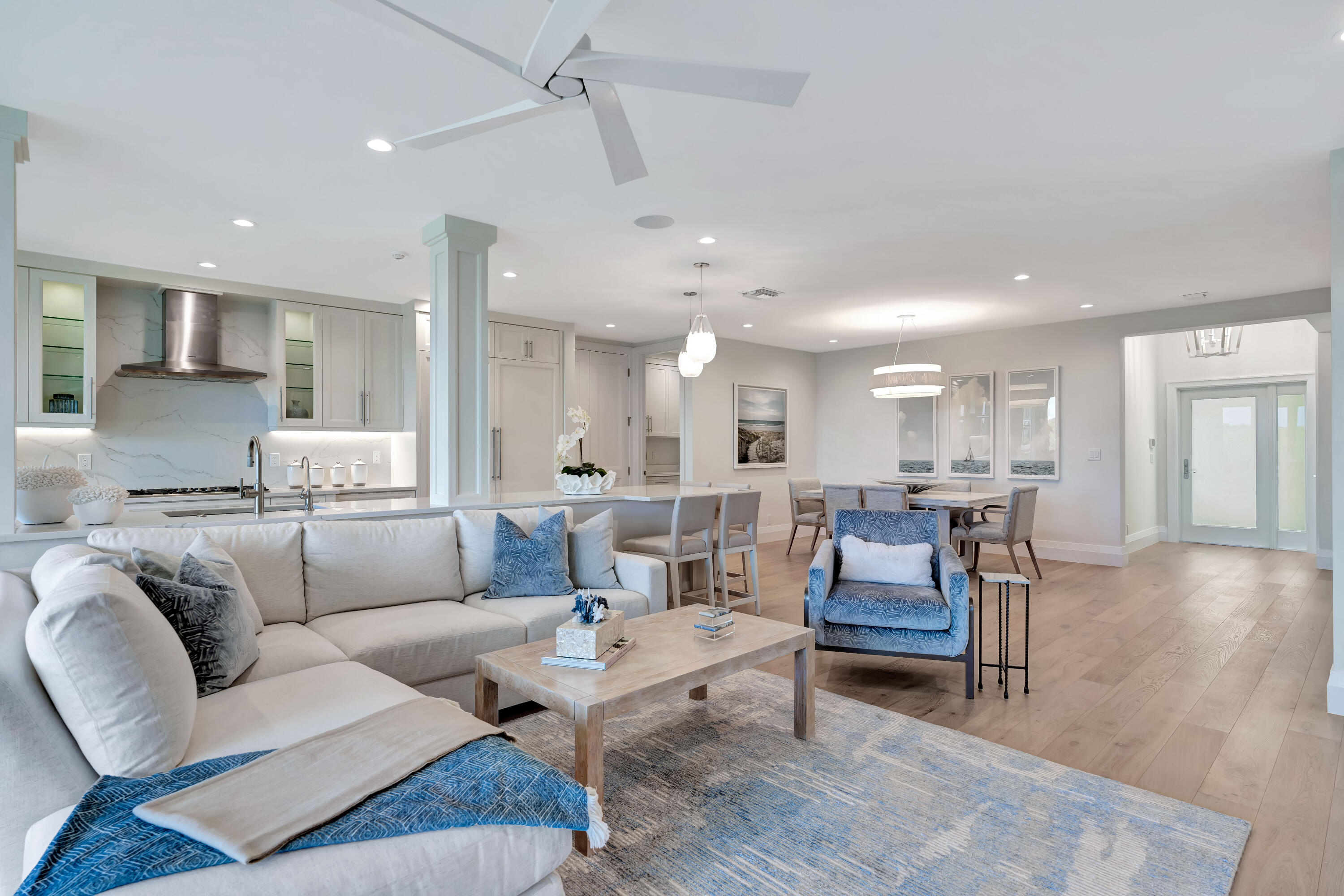 260 Eagle Drive Jupiter, FL 33477 - Photo 41 of 41 a living room with furniture and kitchen view