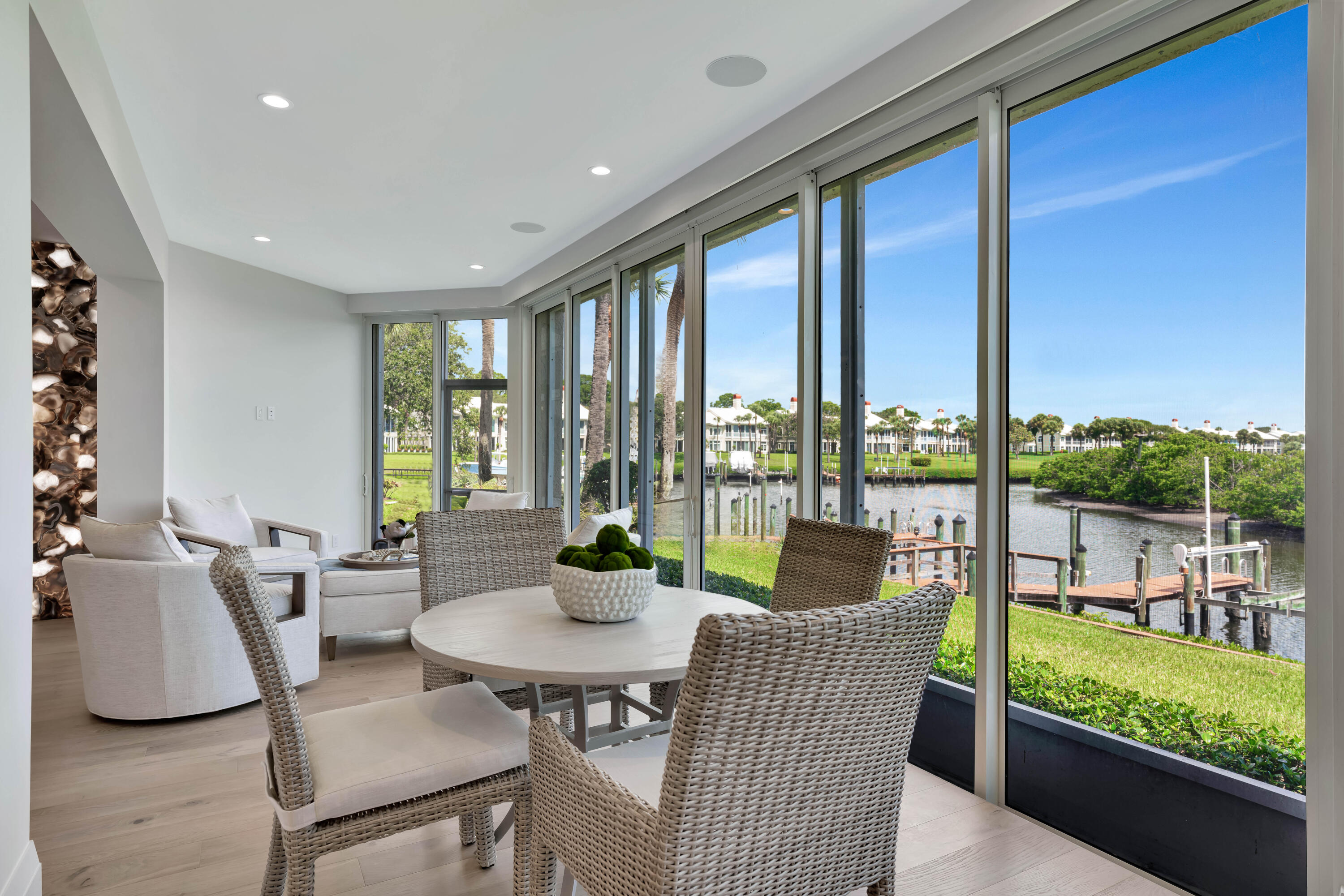 260 Eagle Drive Jupiter, FL 33477 - Photo 21 of 41 a view of a dining room with furniture window and outside view