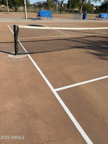 a view of a tennis court