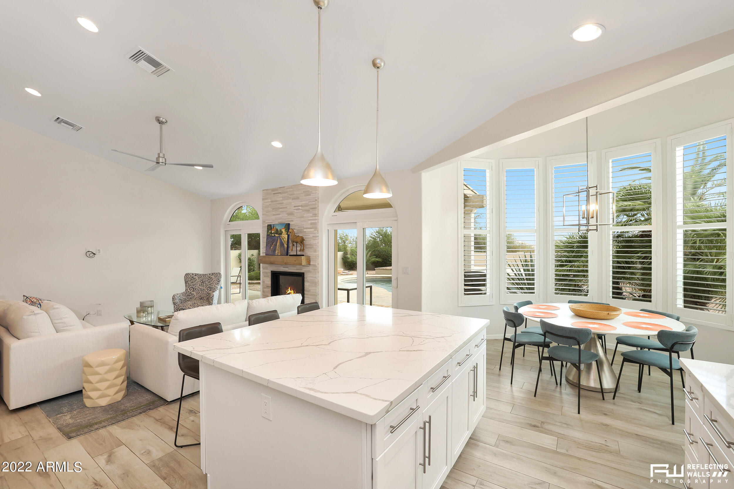 10085 East Doubletree Ranch Road Scottsdale, AZ 85258 - Photo 18 of 62 a view of a dining room with furniture window and outside view