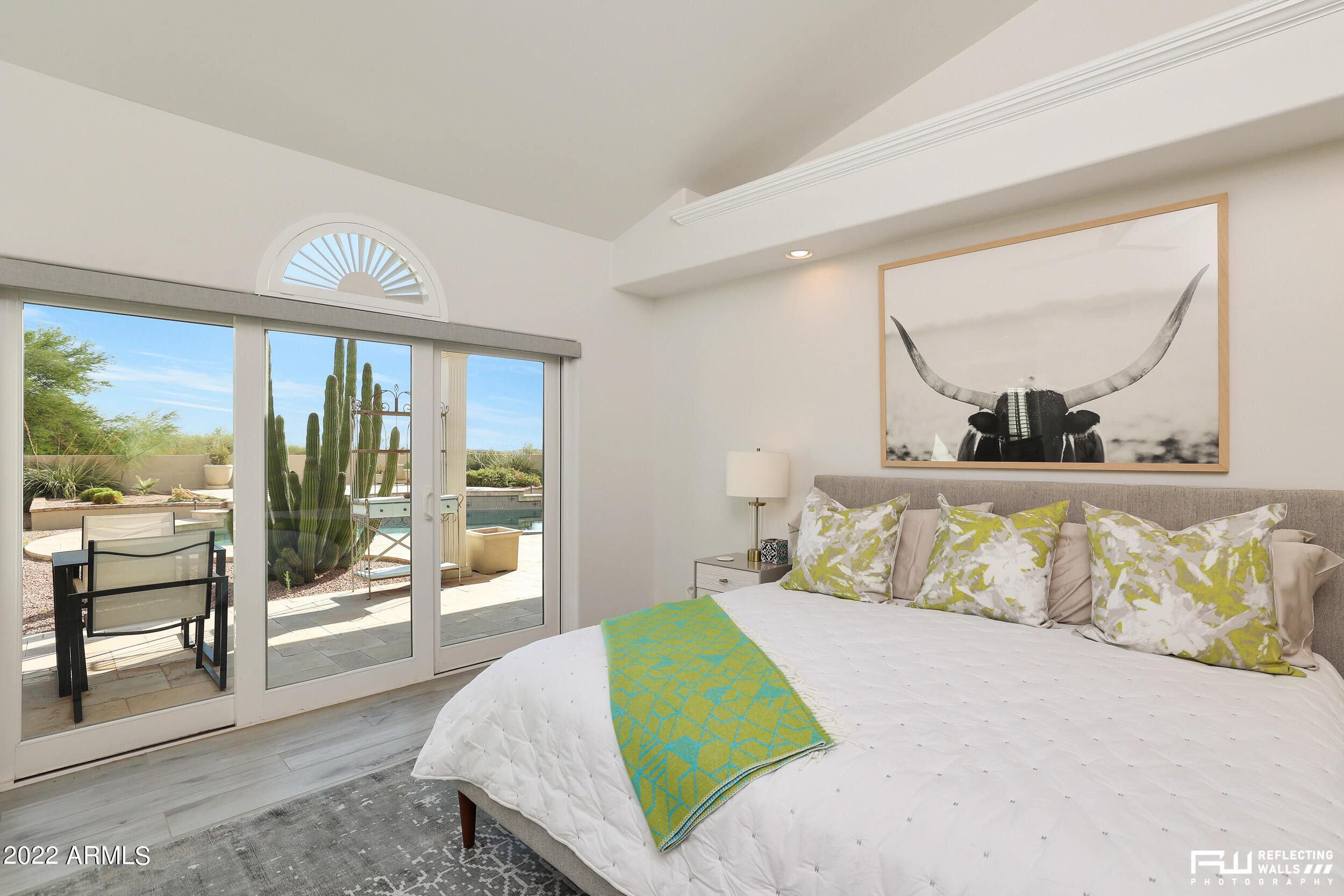 10085 East Doubletree Ranch Road Scottsdale, AZ 85258 - Photo 35 of 62 a bedroom with a bed and a large window