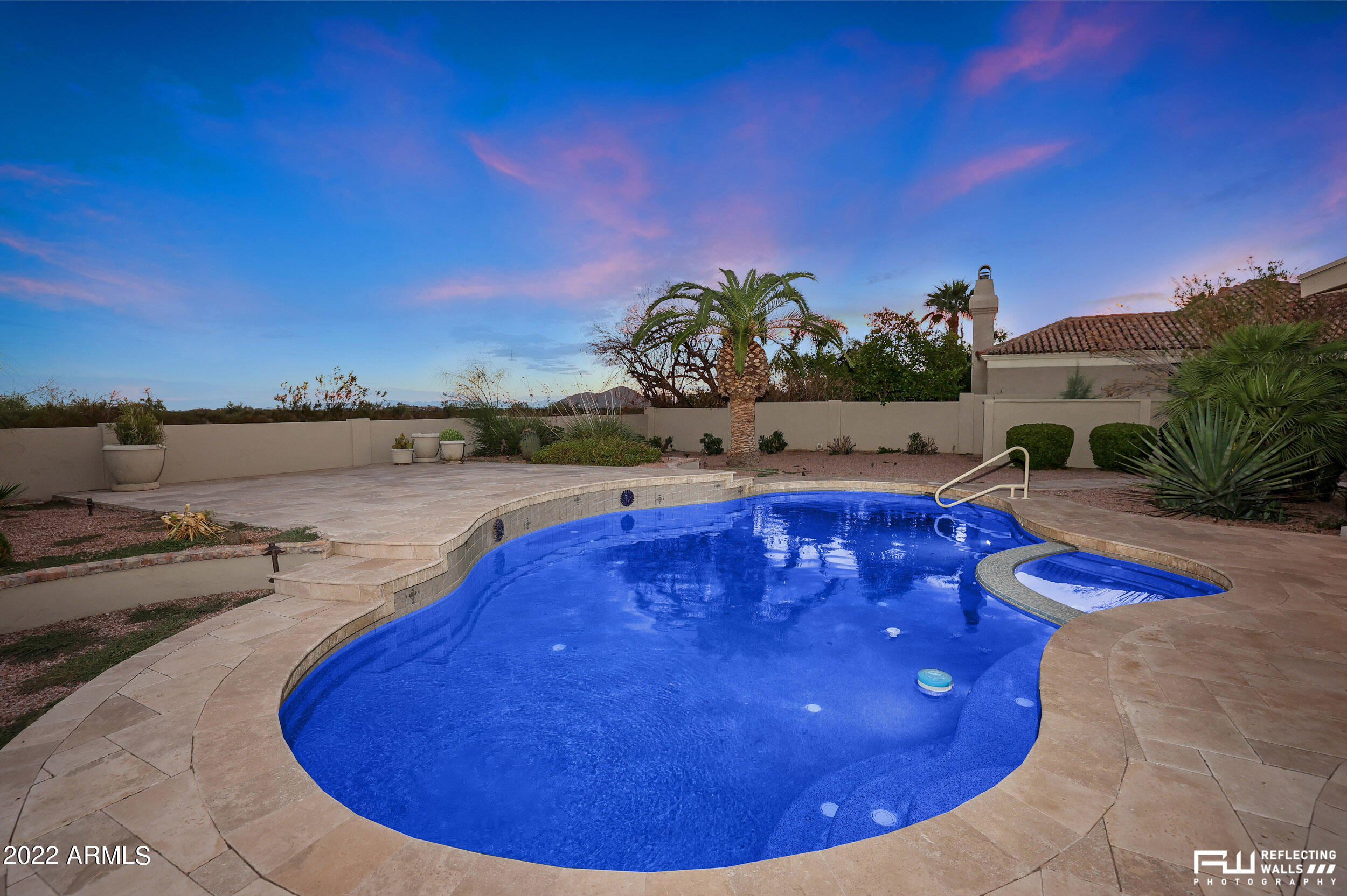 10085 East Doubletree Ranch Road Scottsdale, AZ 85258 - Photo 42 of 62 a view of a swimming pool in the backyard of house