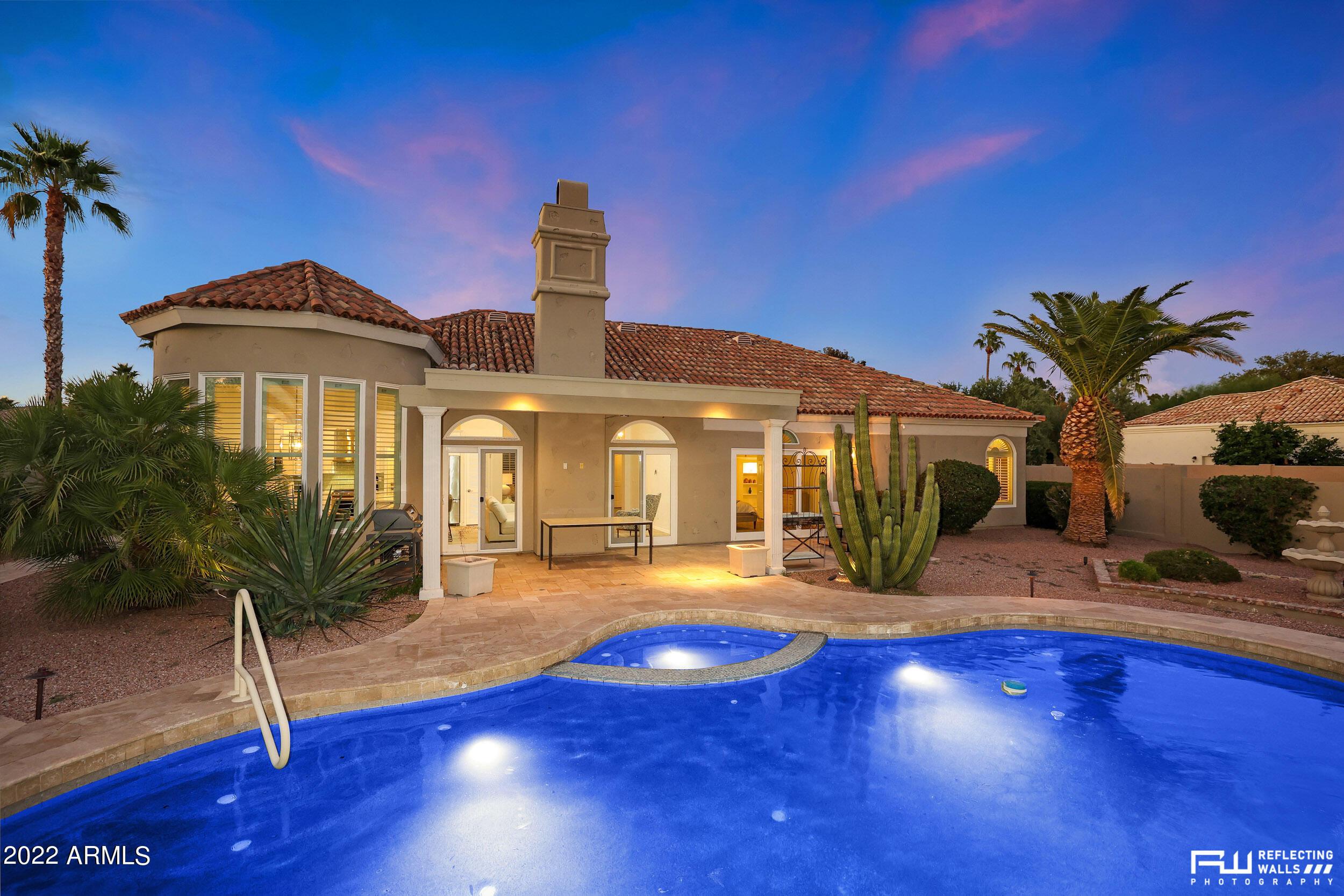 10085 East Doubletree Ranch Road Scottsdale, AZ 85258 - Photo 44 of 62 a front view of a house with yard and patio