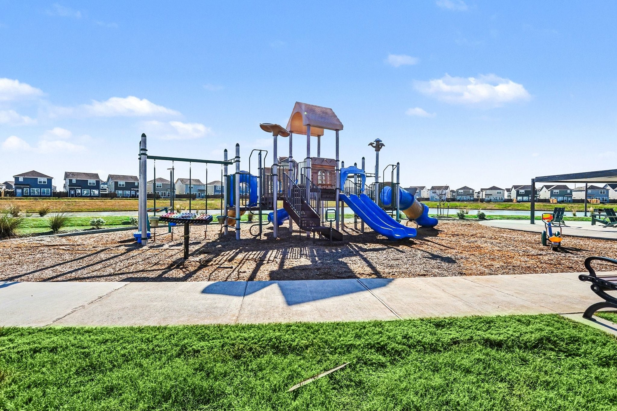 19602 Pradera Meadows Loop Rosharon, TX 77583 - Photo 40 of 47 a view of a park with slide