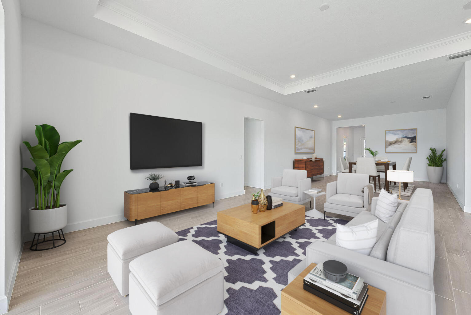 9801 Southwest Legacy Drive Stuart, FL 34997 - Photo 13 of 46 a living room with furniture and a flat screen tv
