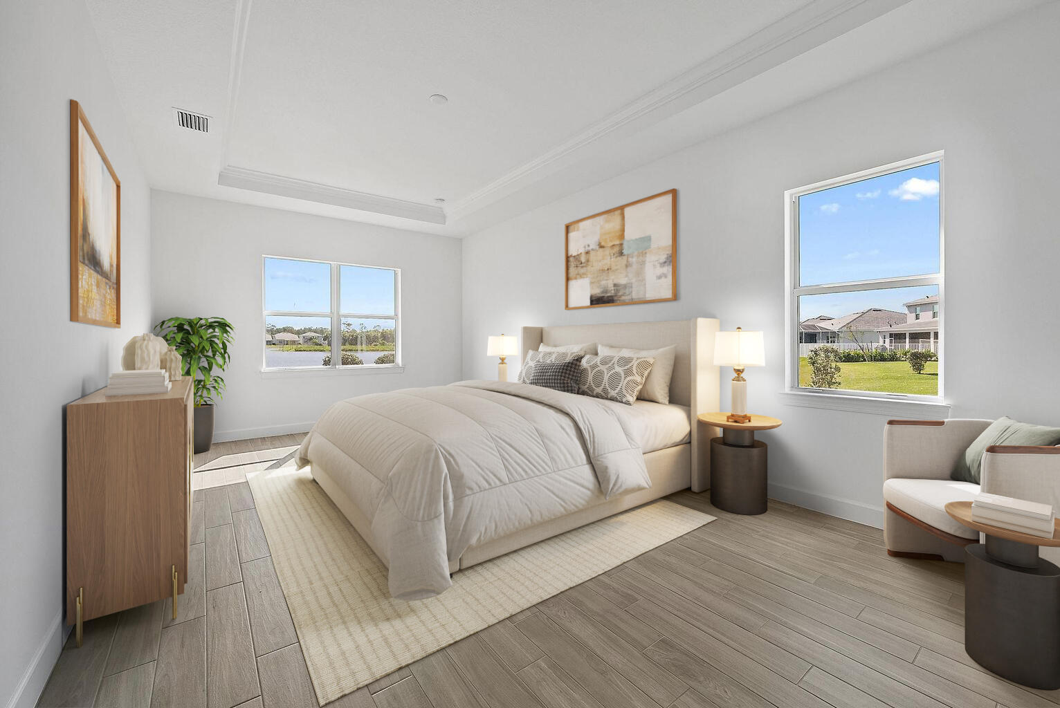 9801 Southwest Legacy Drive Stuart, FL 34997 - Photo 27 of 46 a bedroom with a bed and a couch