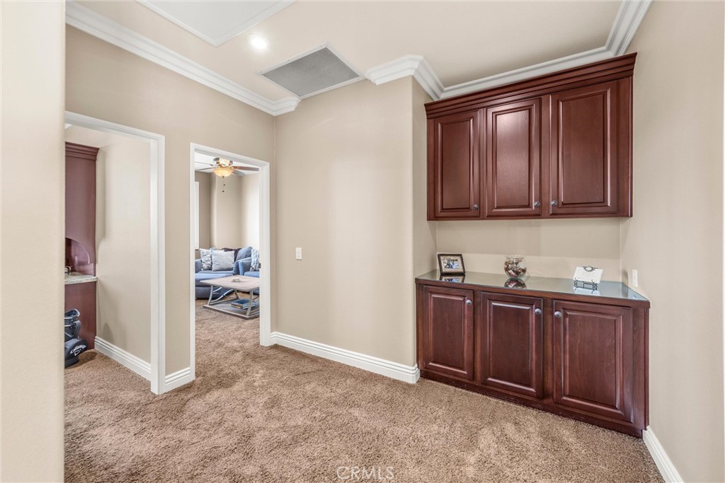 9856 Summerhill Road Rancho Cucamonga, CA 91737 - Photo 23 of 38 Additional Cabinetry And Space Near Entrance to Secondary Bedrooms