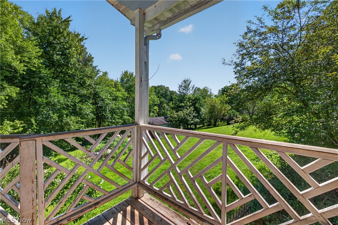 Overlooking the front yard
