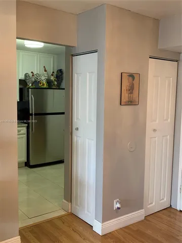 a view of dining room with washer and dryer