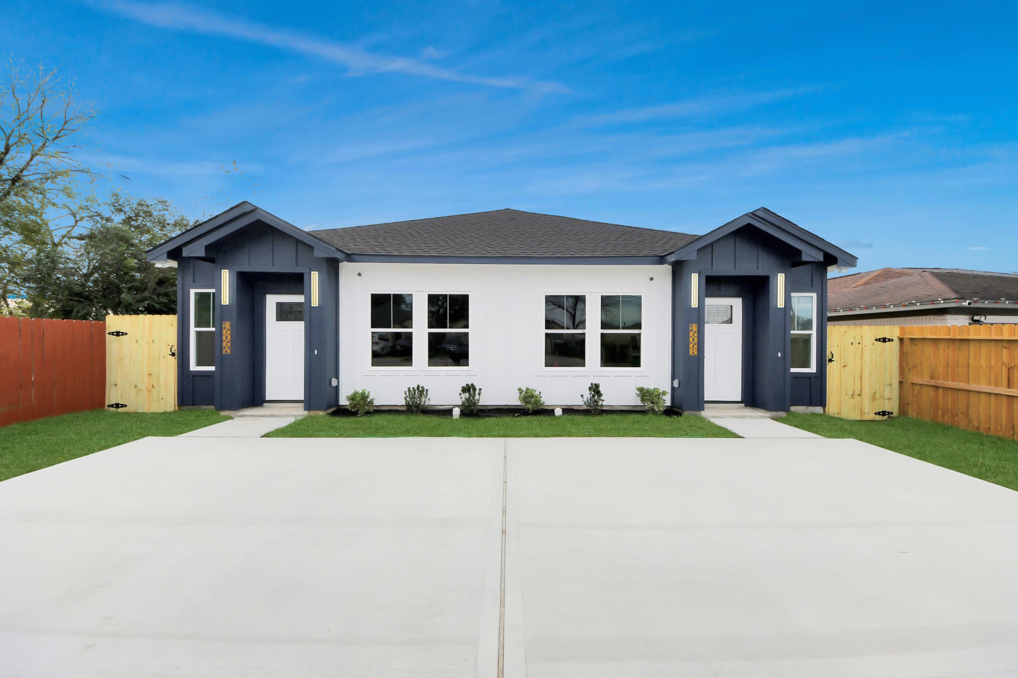 4606 Mallow Street Houston, TX 77051 - Photo 6 of 31 a front view of a house with a yard