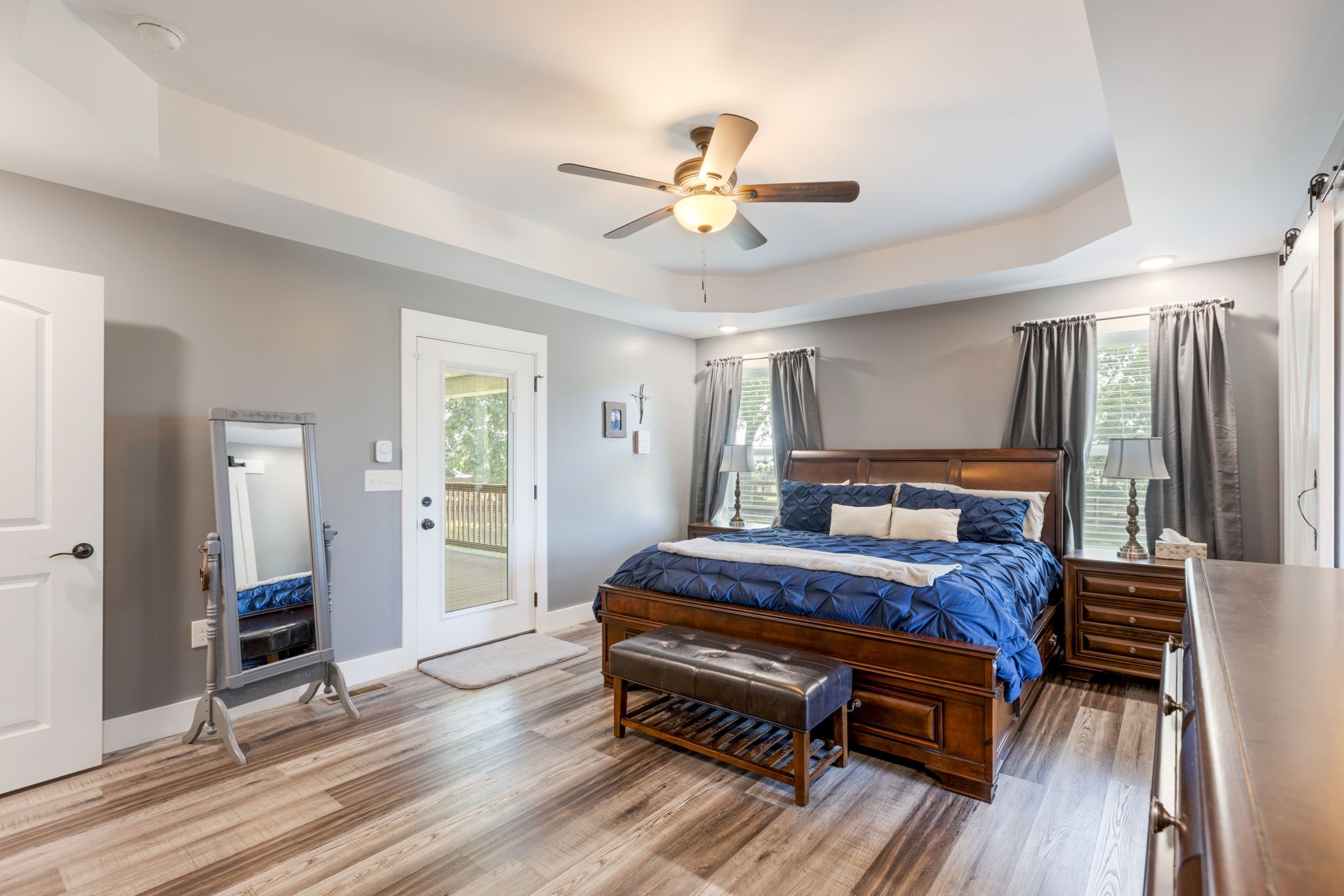 3030 Cherry Corner Road Cornersville, TN 37047 - Photo 25 of 66 a bed room with a bed and a chandelier