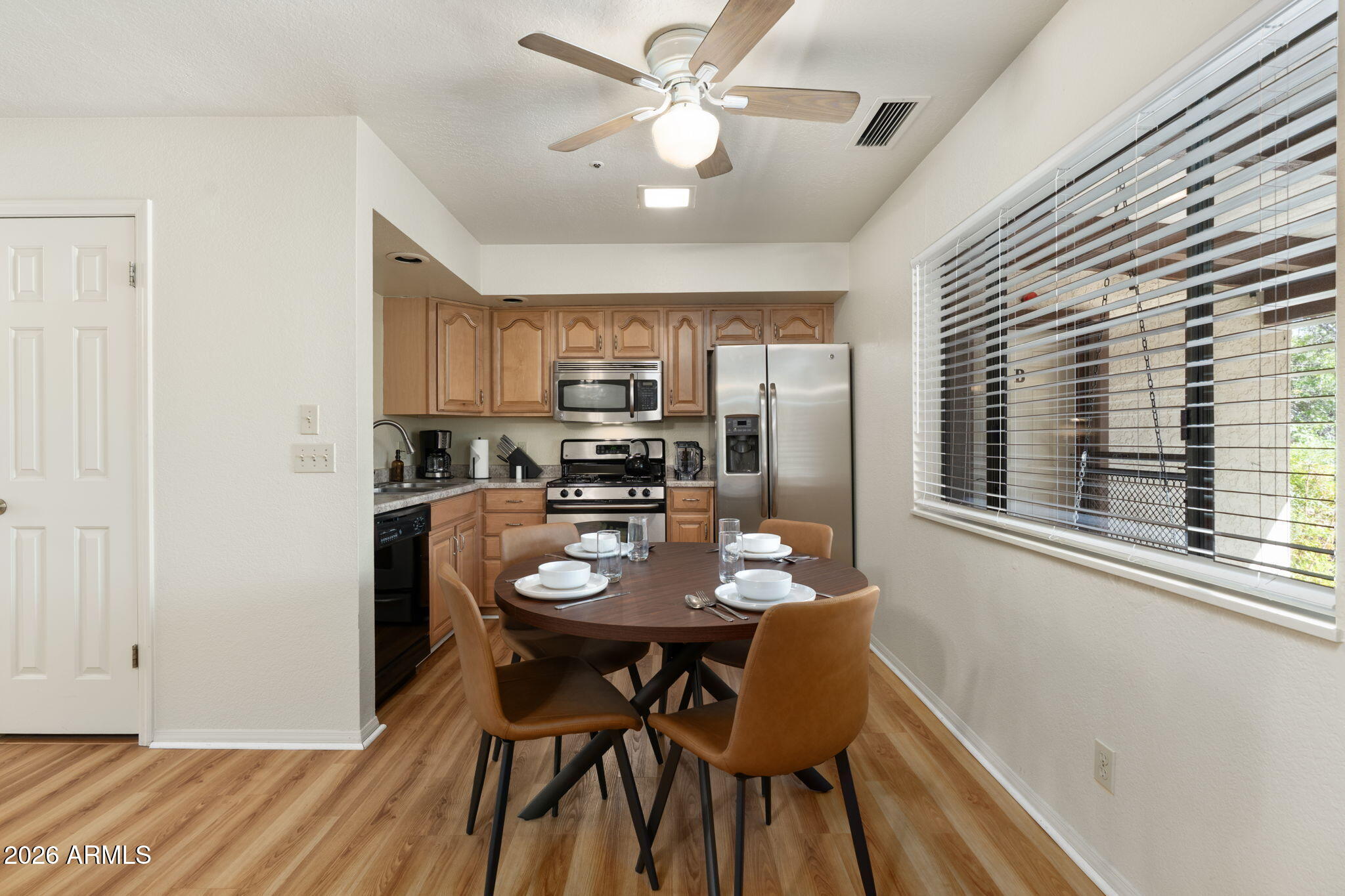 615 Jordan Road Sedona, AZ 86336 - Photo 50 of 82 a view of a dining room with furniture and a window