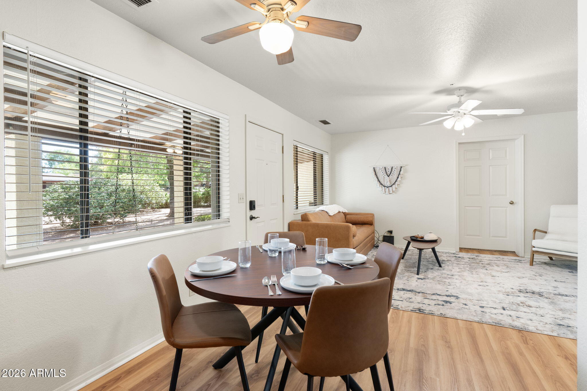 615 Jordan Road Sedona, AZ 86336 - Photo 58 of 88 a view of a dining room with furniture window and outside view