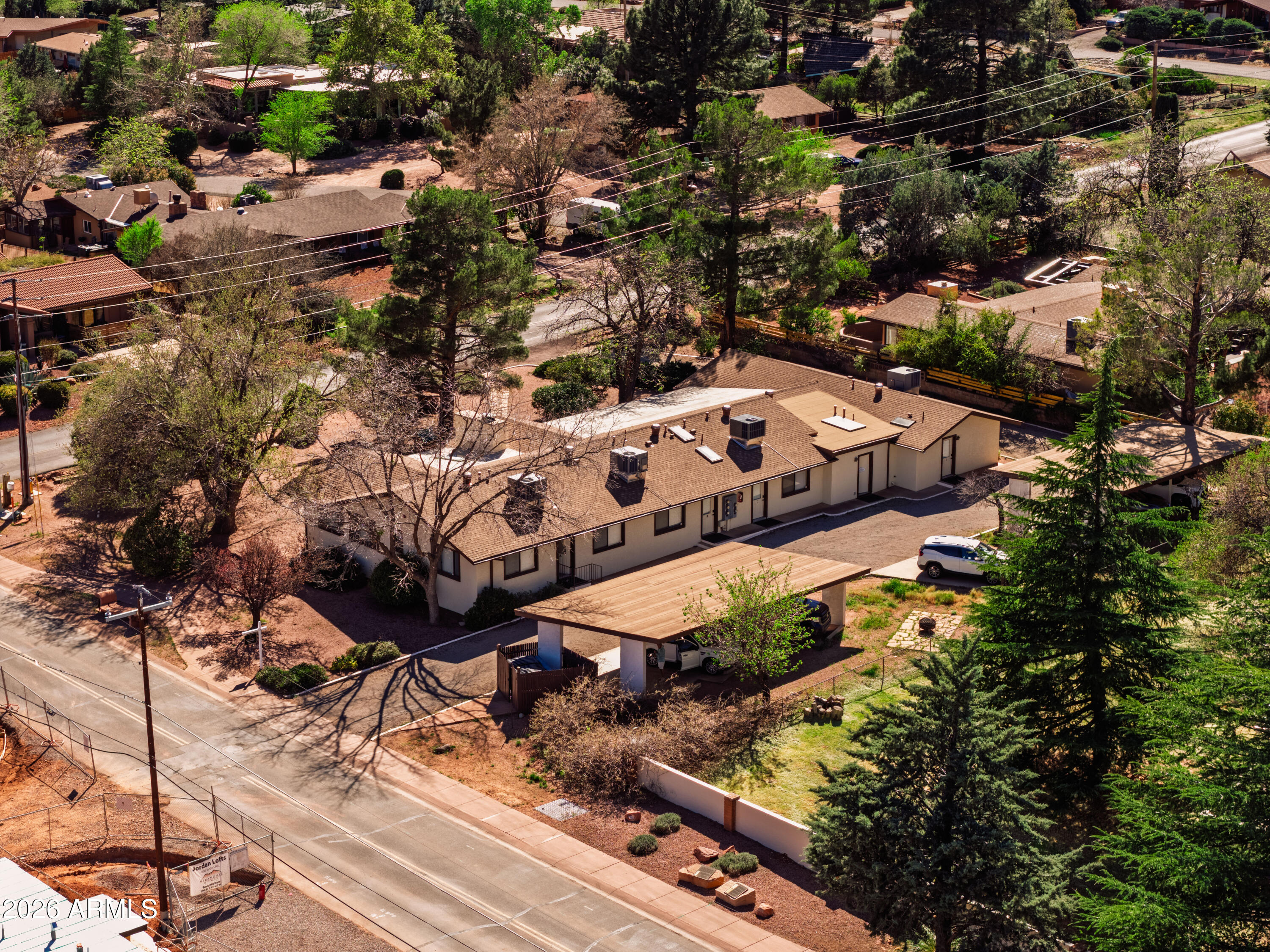 615 Jordan Road Sedona, AZ 86336 - Photo 88 of 88 an aerial view of residential houses with outdoor space
