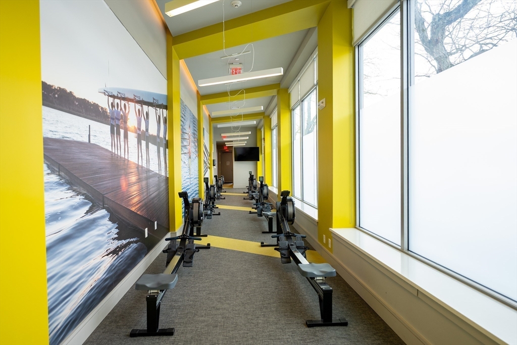 180 Telford Street, Unit 605 Boston, MA 02135 - Photo 22 of 24 a view of gym equipment and windows
