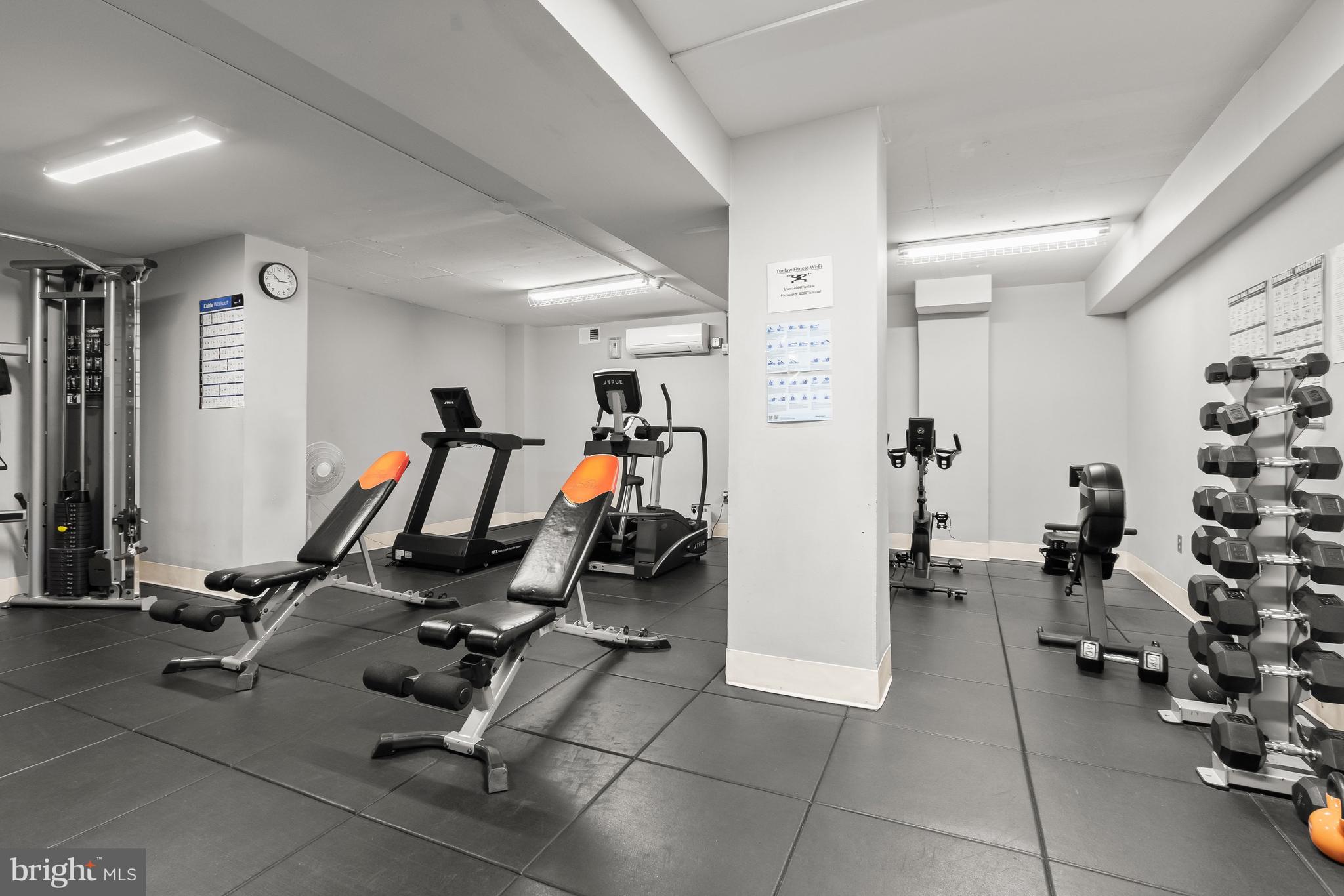 4000 Tunlaw Road Northwest, Unit 1007 Washington, DC 20007 - Photo 33 of 50 a view of a room with gym equipment