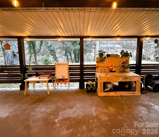 a view of outdoor space with seating