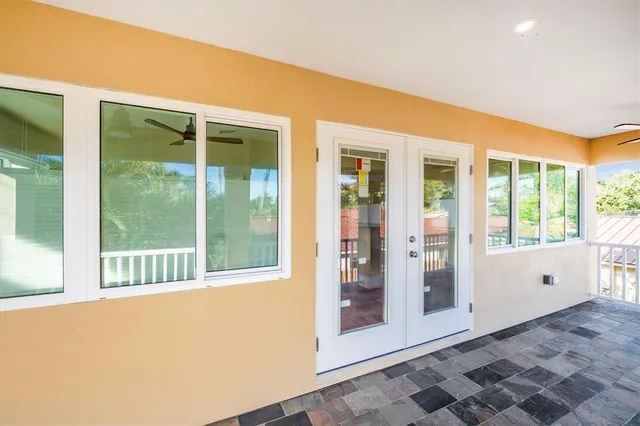 a view of outdoor space and balcony