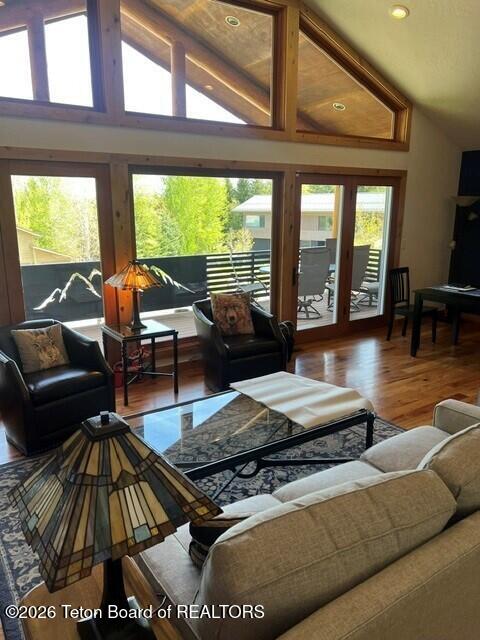 648 Lariat Loop Jackson, WY 83001 - Photo 3 of 7 Living room to deck
