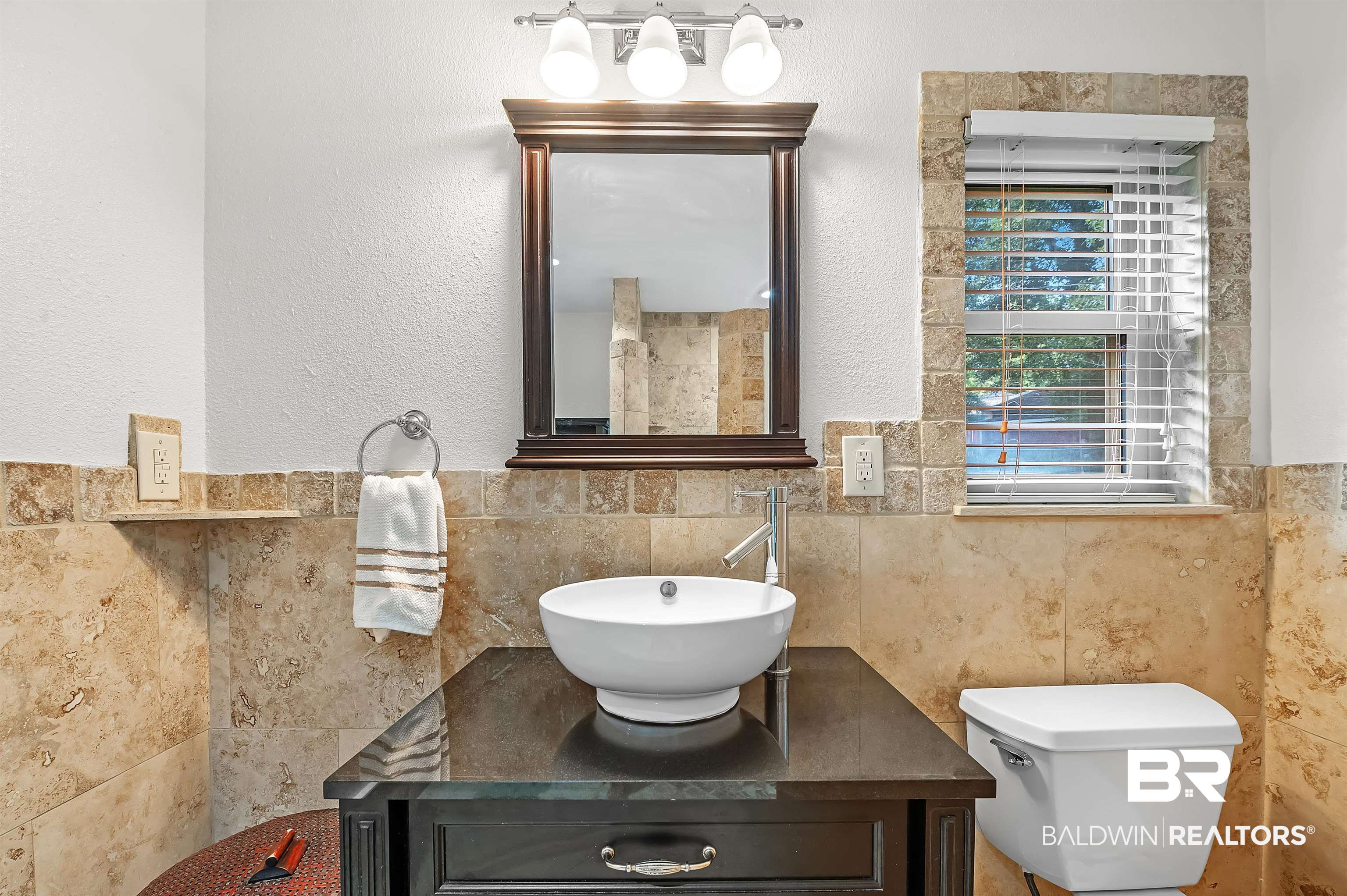 104 James Circle Daphne, AL 36526 - Photo 58 of 62 Bathroom with vanity, tile walls, toilet, and backsplash