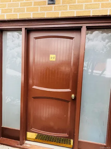 a close view of door