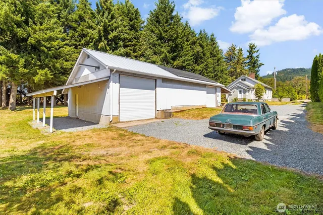 a car parked in front of house