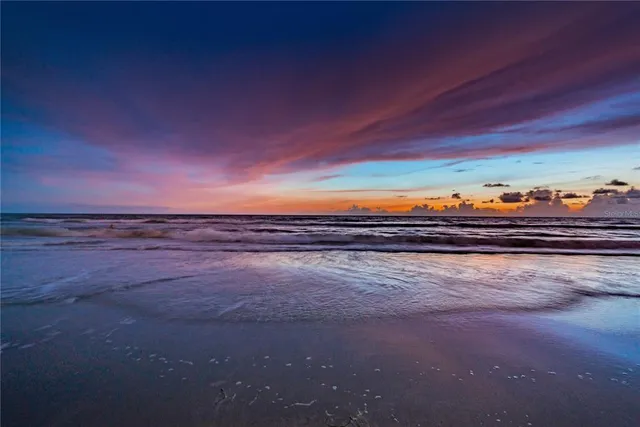 a view of an ocean beach