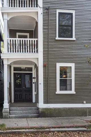 a front view of a house