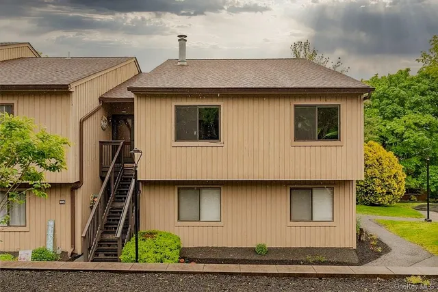 a front view of a house
