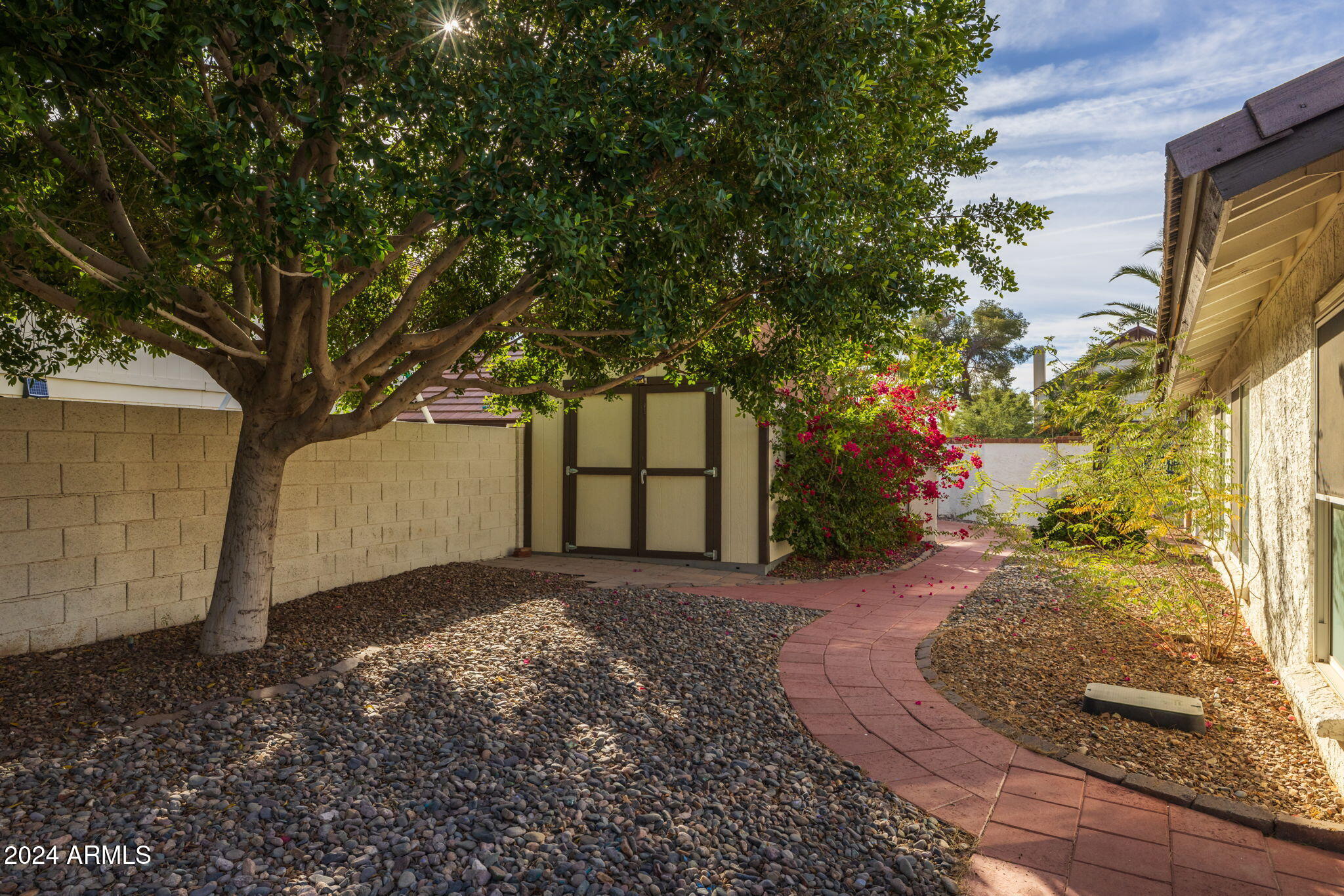 4550 East Corral Road Phoenix, AZ 85044 - Photo 44 of 54 Walkway to 10 x 15 shed