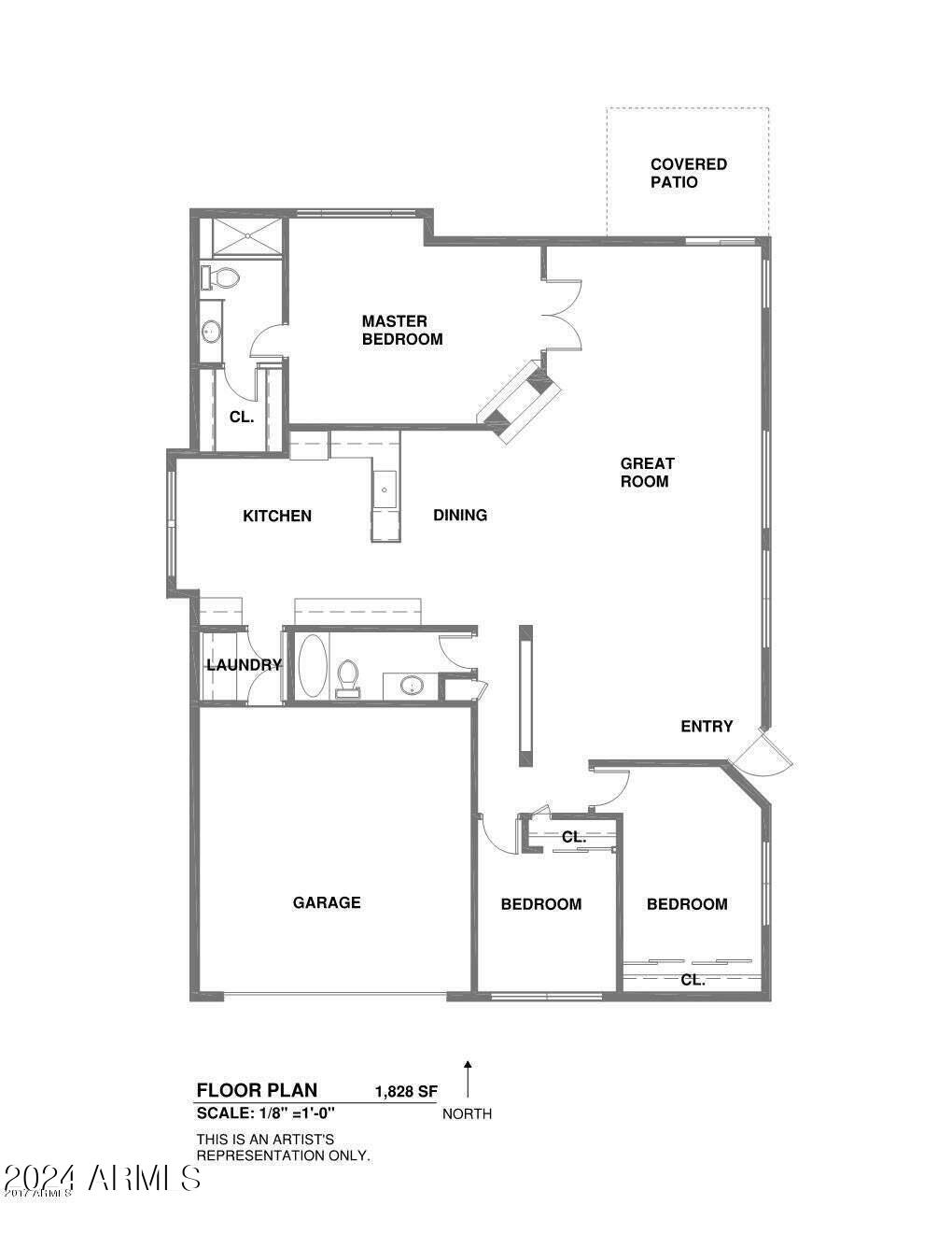 4550 East Corral Road Phoenix, AZ 85044 - Photo 54 of 54 No interior steps floorplan