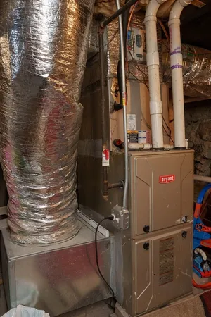 a close view of water heater