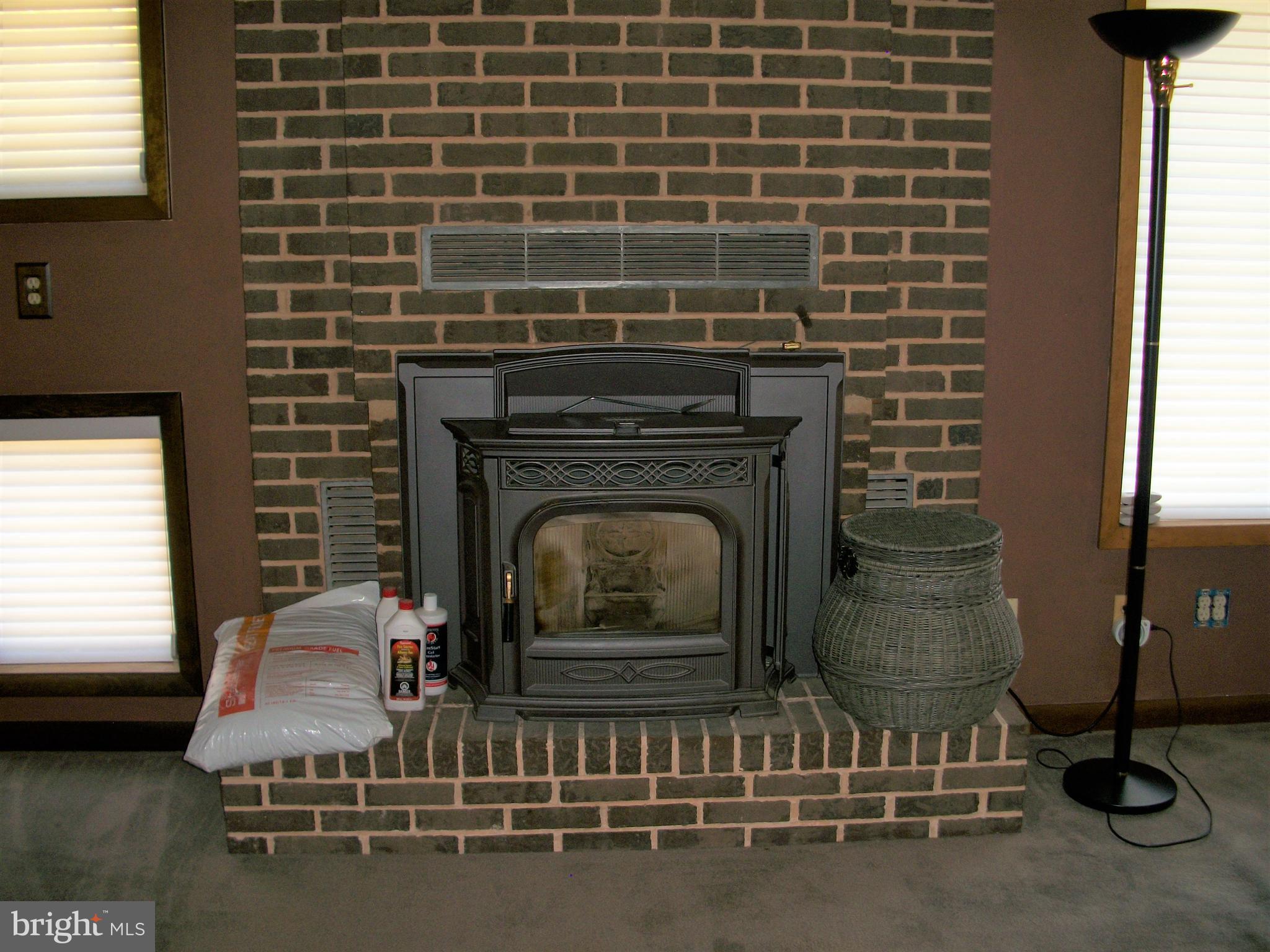 4024 Grande View Drive Pylesville, MD 21132 - Photo 9 of 55 Living Room - Fireplace with Pellet Stove insert