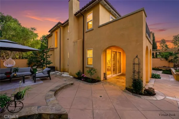 a front view of a house