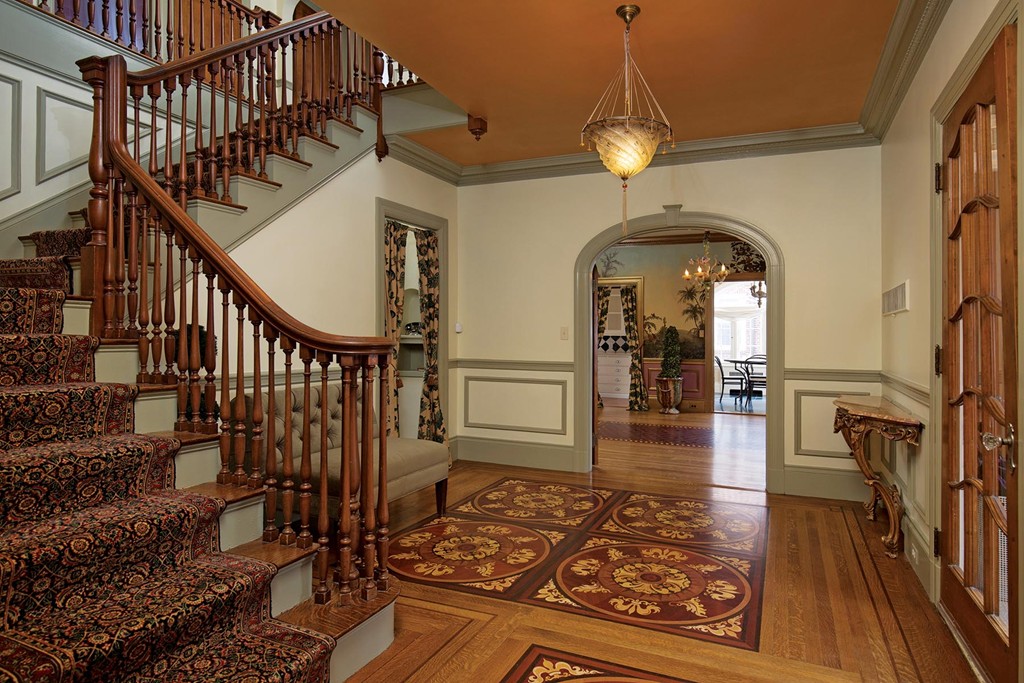 95 Clinton Road Brookline, MA 02445 - Photo 3 of 19 a view of entryway and hall with wooden floor