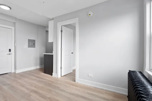 a view of livingroom with hardwood floor and window