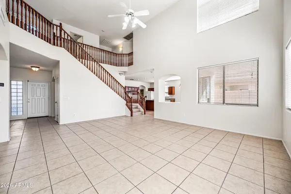 a view of an entryway with staircase