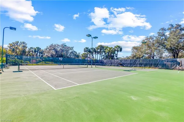 a view of a tennis court