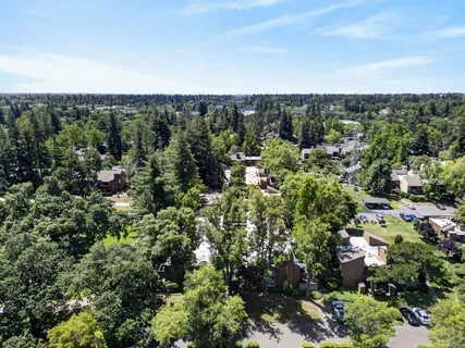 an aerial view of multiple house