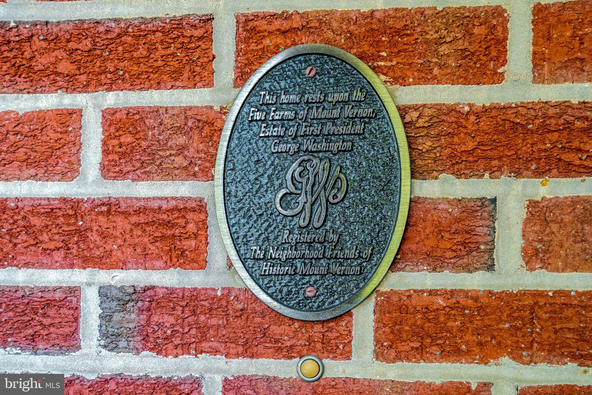 4409 Ferry Landing Road Alexandria, VA 22309 - Photo 9 of 68 Mount Vernon Farms plaque